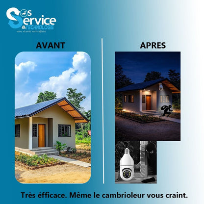 📸 Caméra de Surveillance 360° WiFi – Sécurité Totale à 360°