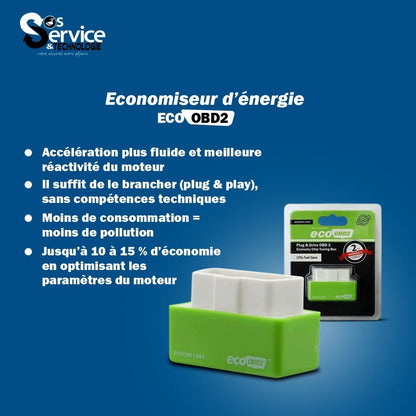 Eco OBD2 – Économiseur de Carburant Intelligent pour Véhicules Essence et Diesel