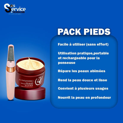Pack Pieds Parfaits – Éliminez les Peaux Mortes et Réparez Vos Pieds en Profondeur