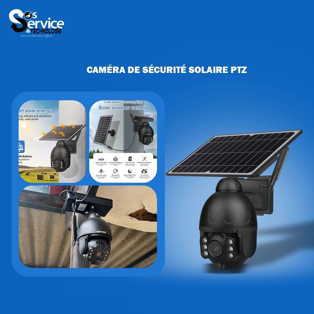 La caméra PTZ solaire qui protège tout, même pendant les coupures de courant