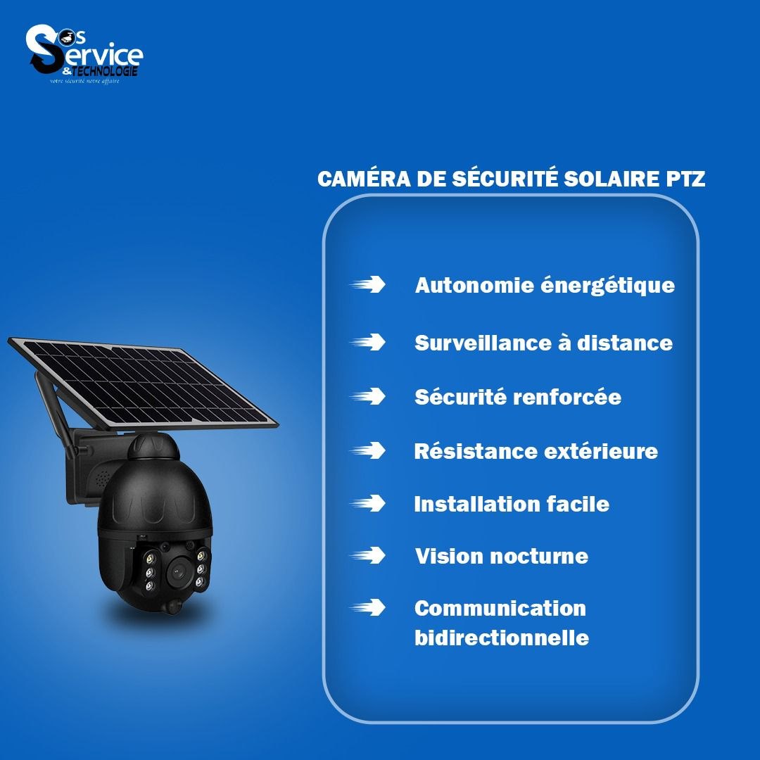 La caméra PTZ solaire qui protège tout, même pendant les coupures de courant