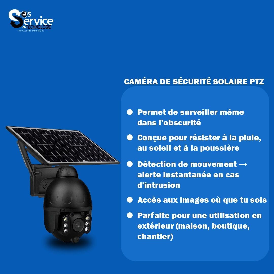 La caméra PTZ solaire qui protège tout, même pendant les coupures de courant