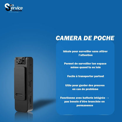 "Caméra de Poche WiFi – Discrétion et Haute Définition dans Votre Poche"